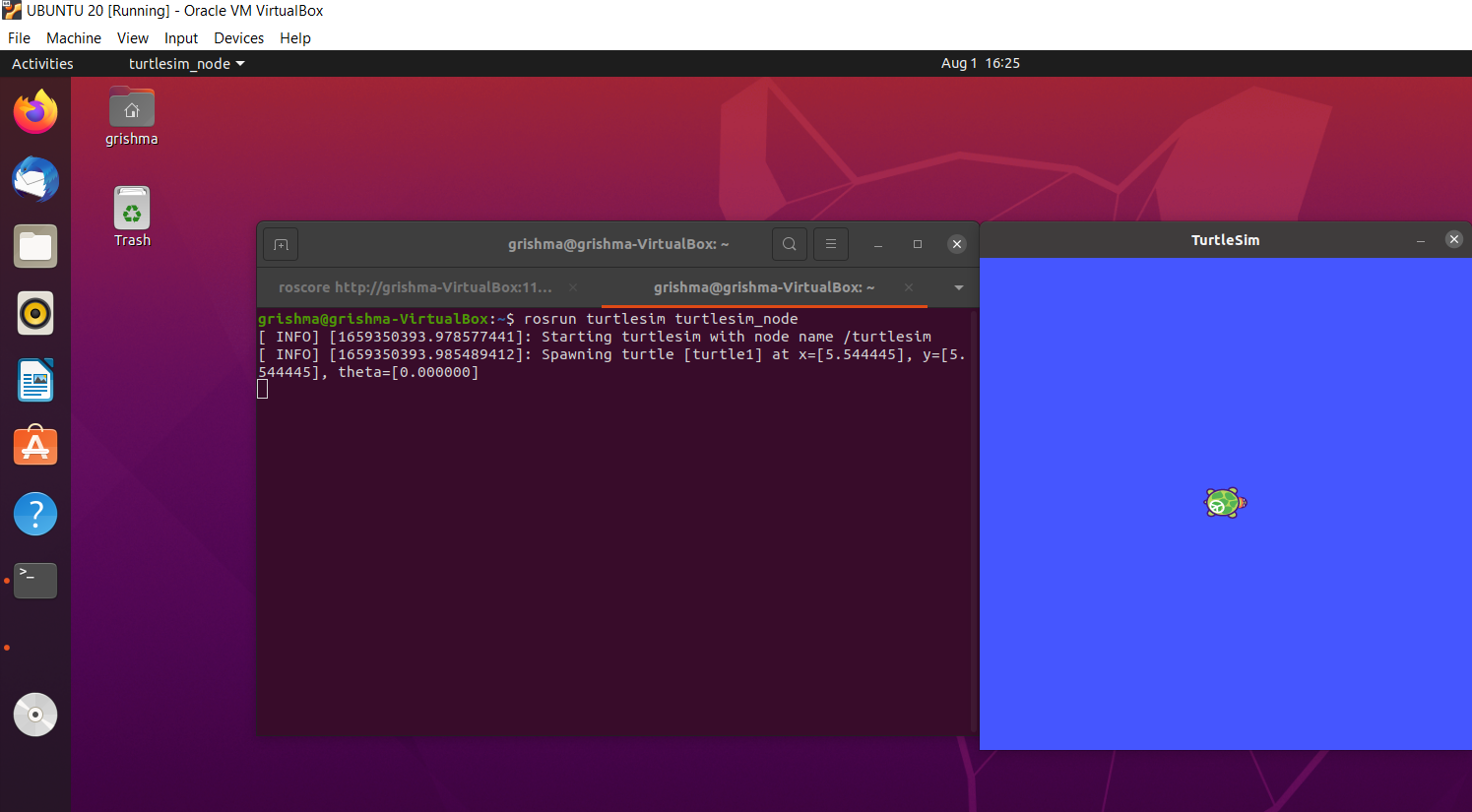 turtlesim(1)keyboard_teleop