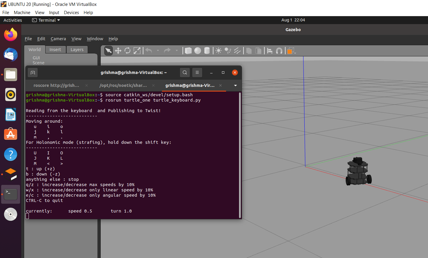 turtlebot3(2)keyboardcontrol