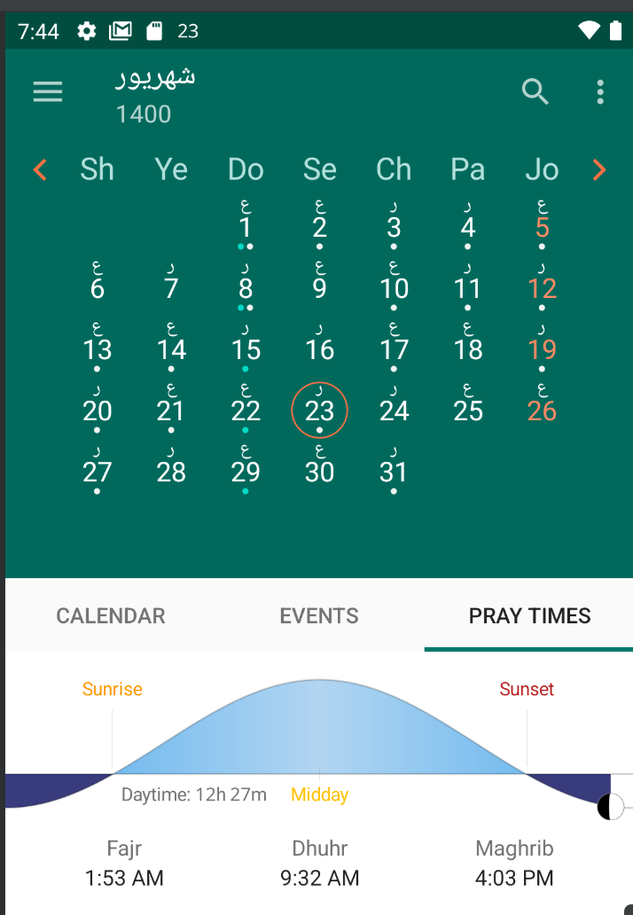 اسامی روزهای هفته به فینگلیش برای زبان انگلیسی (ایران) · Issue 519