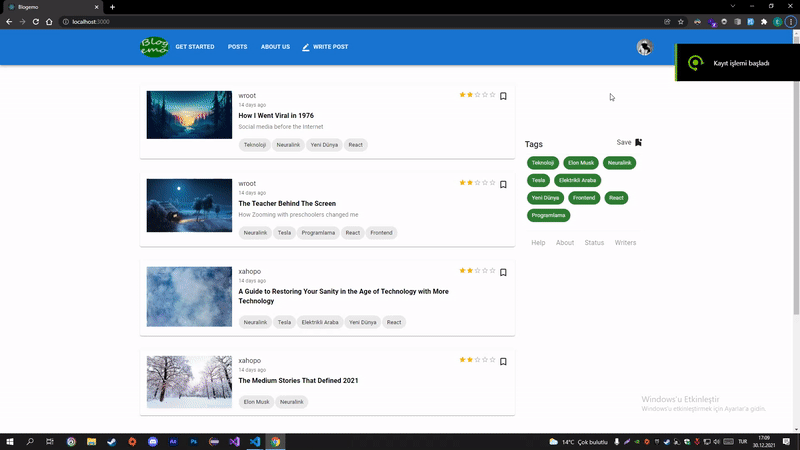 GitHub - emreux/React-Blog-Project: React ve Redux blog projesi