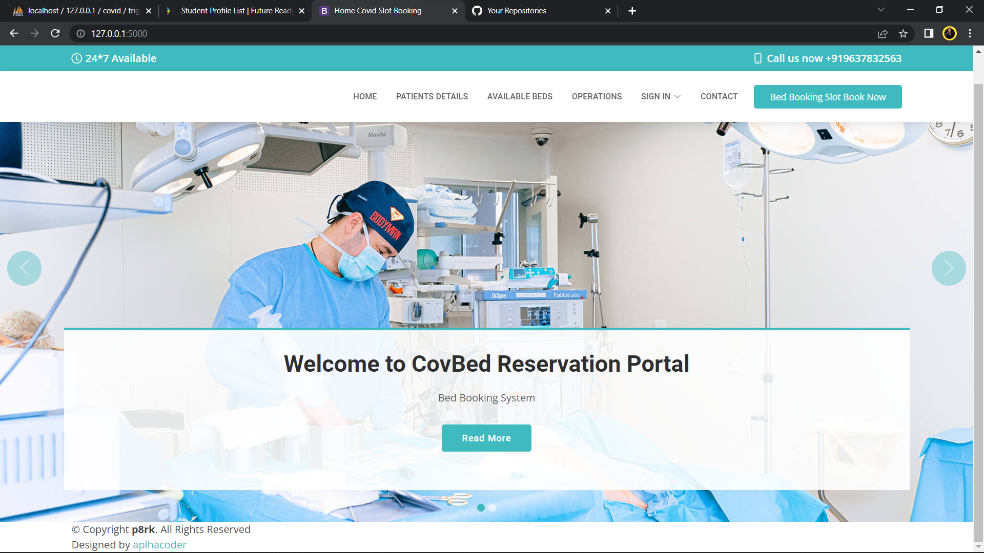GitHub - pratikrk/covid-bed-reservation-system: Covid Bed Reservation ...