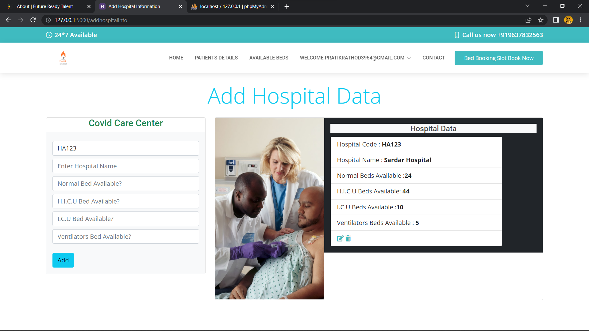 GitHub - pratikrk/covid-bed-reservation-system: Covid Bed Reservation ...