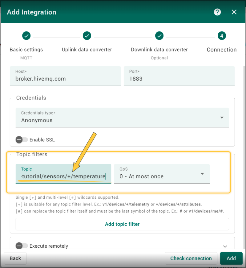 [Bug] Integrations pressing Enter trigger add topic filter and remove
