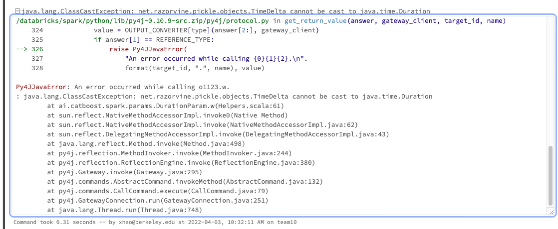 catboost spark fit error · Issue #2051 · catboost/catboost · GitHub