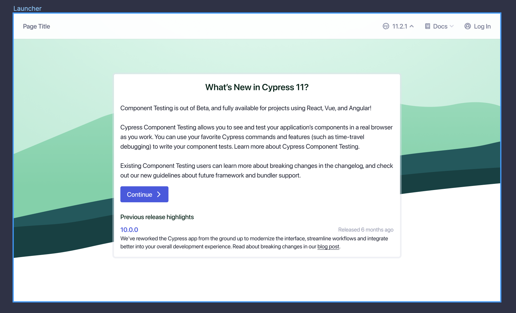 Inapp information about new releases · Issue 24380 · cypressio