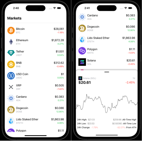GitHub mertdonmez/coinTracker IOS App for Tracking Cryptocurrency