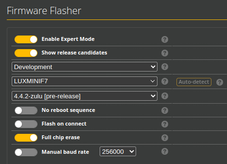 Lumenier Lux Mini F7-missing blackbox feature? · Issue #12829
