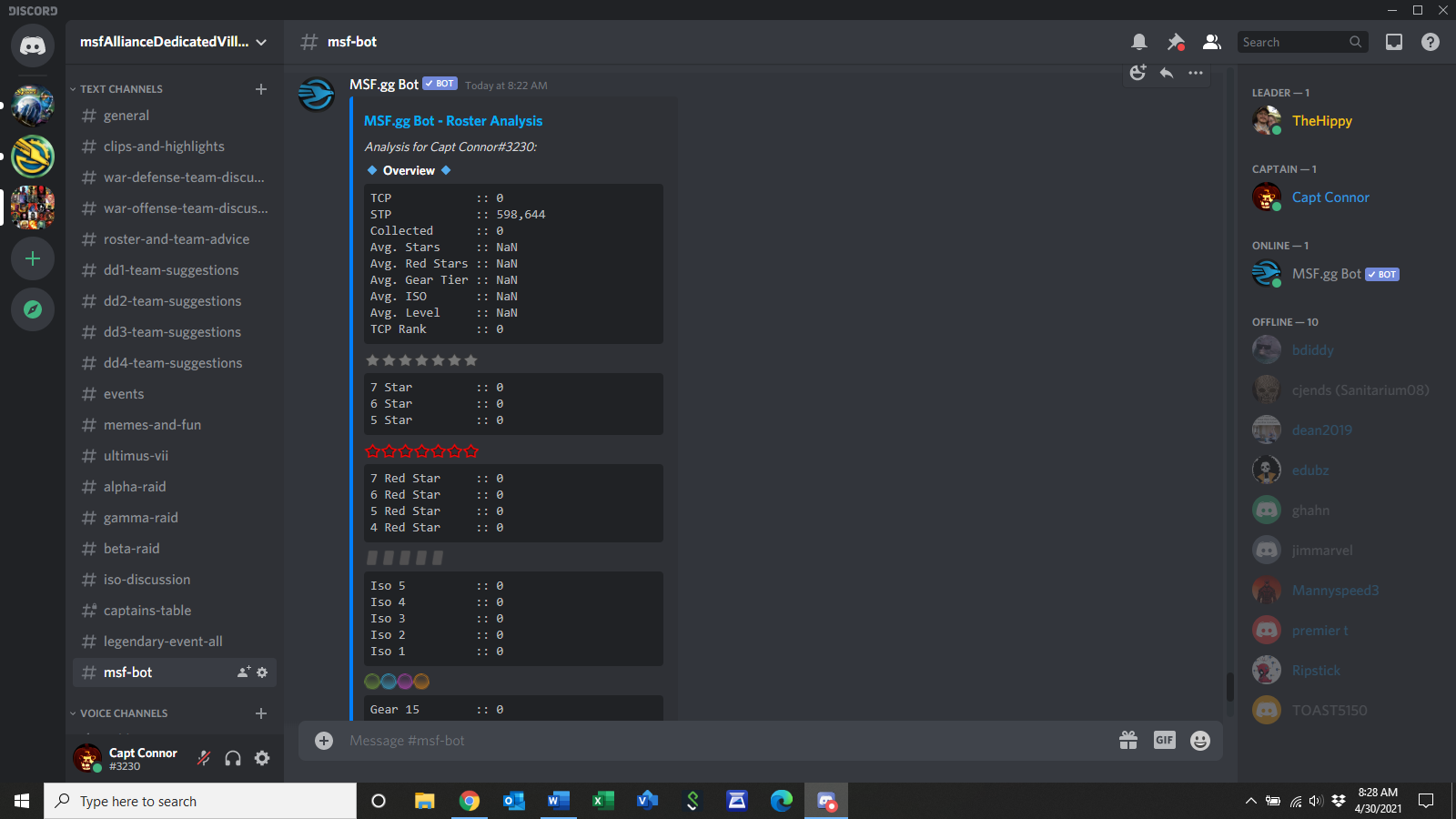 Stats not updating in MSF bot · Issue #362 · tyejae/msf.gg.public · GitHub