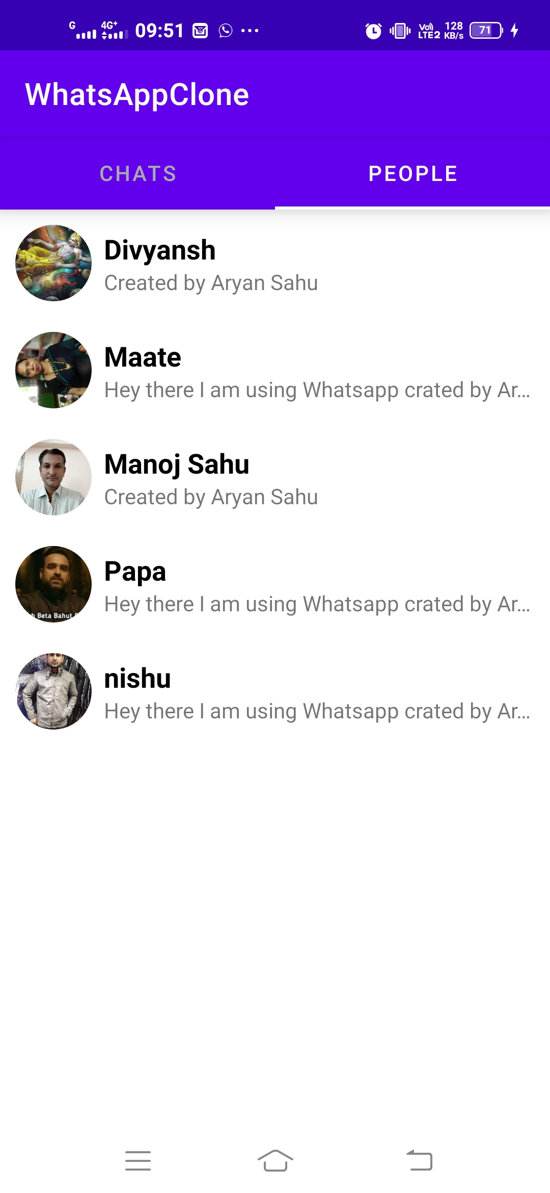 GitHub - Aryan-Sahu12/WhatsAppClone: Realtime Chat App for Android ...