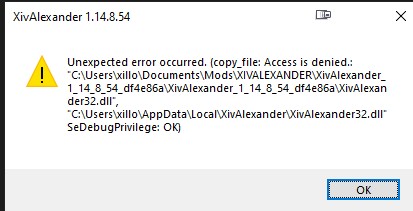 Unexpected Error Occured: Access Denied · Issue #512 · Soreepeong ...