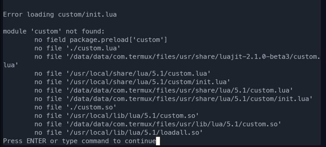 Error message after update · Issue #739 · NvChad/NvChad · GitHub