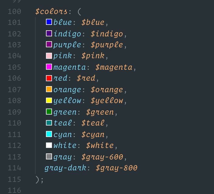 [scss] Editor color decorators showing where not appropriate · Issue ...