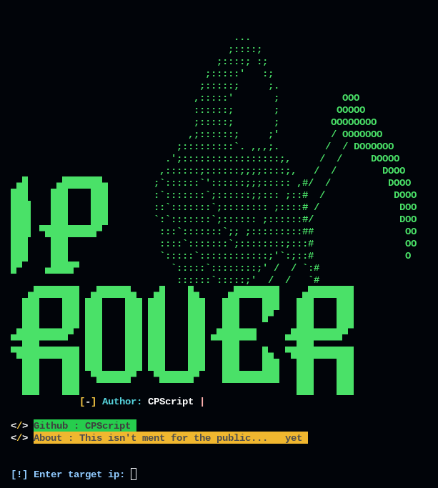 GitHub CPScript/Reaper IP Info grabber AKA IP address info puller