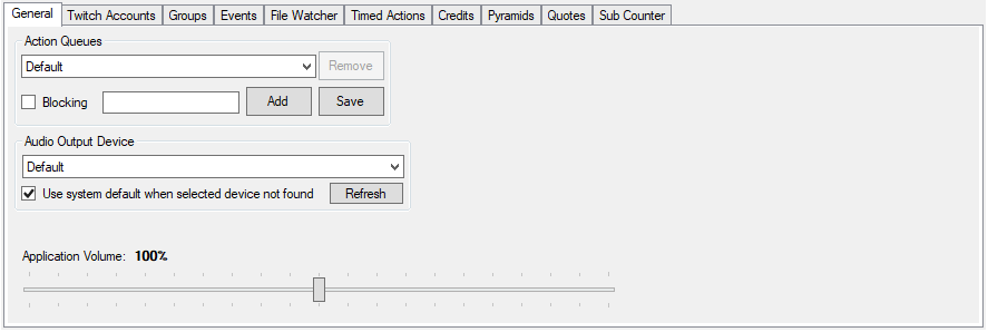 General Settings
