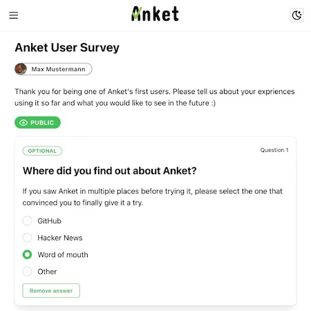Anket Screenshot