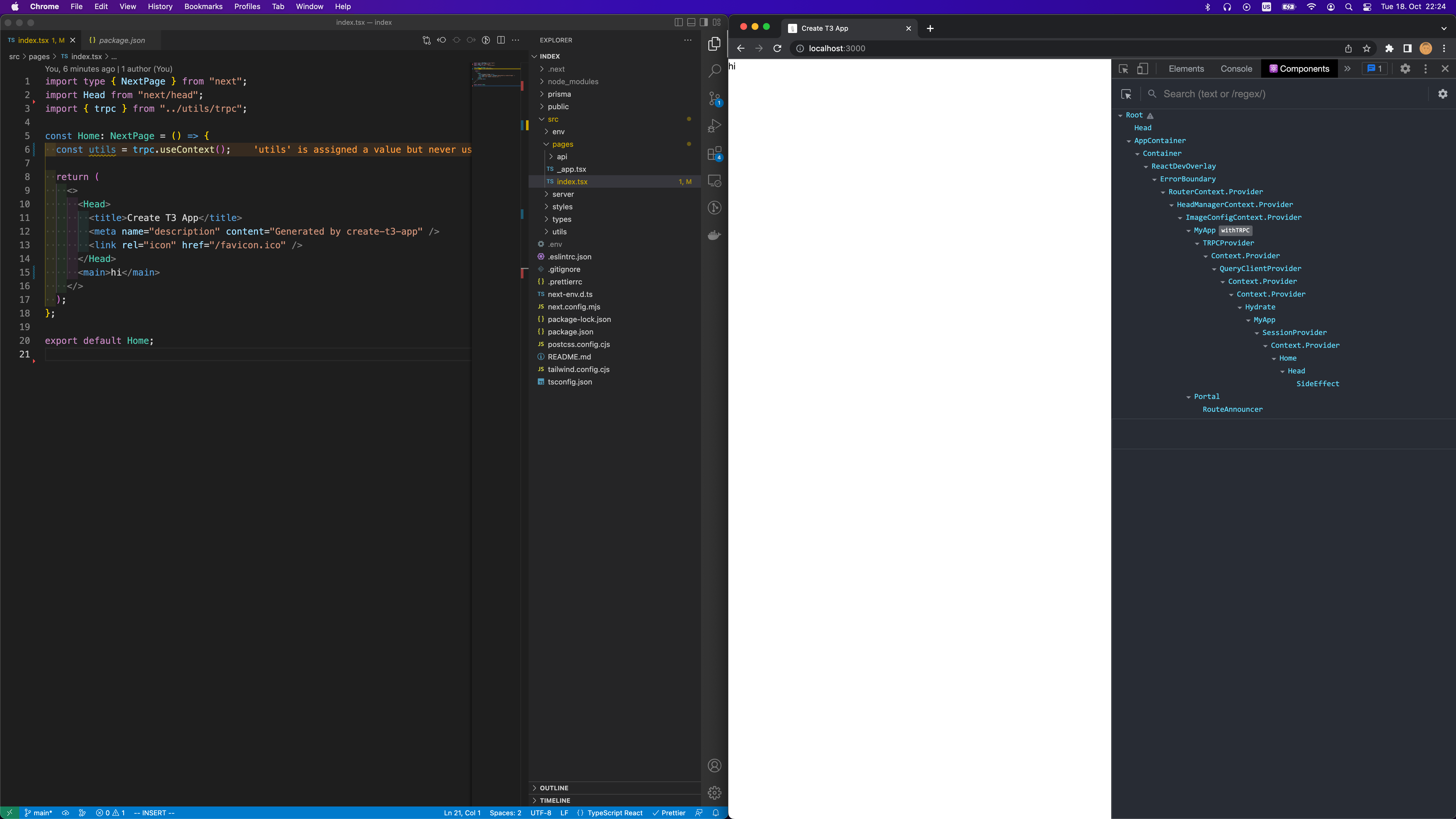 bug: React Dev Tools causes an error on console · Issue #628 · t3-oss ...