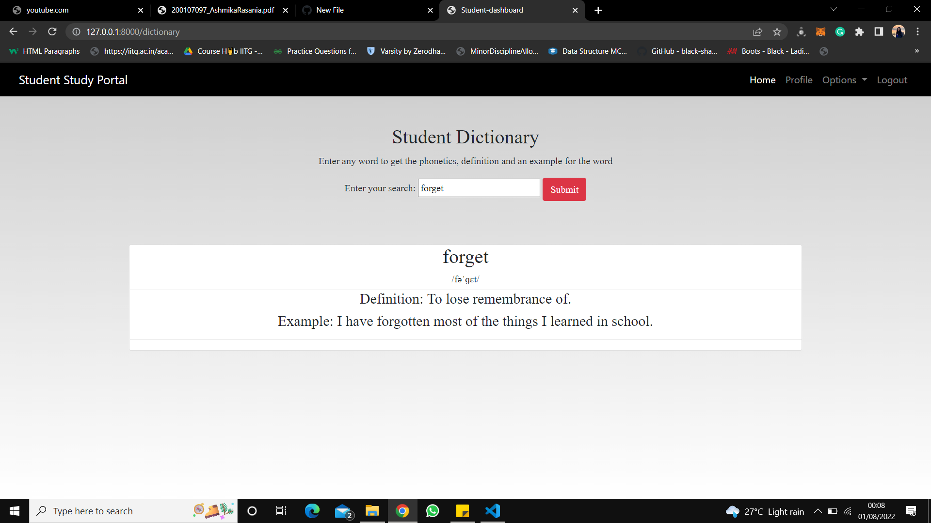 Multi-Utility Student Dashboard | studentstudyportal