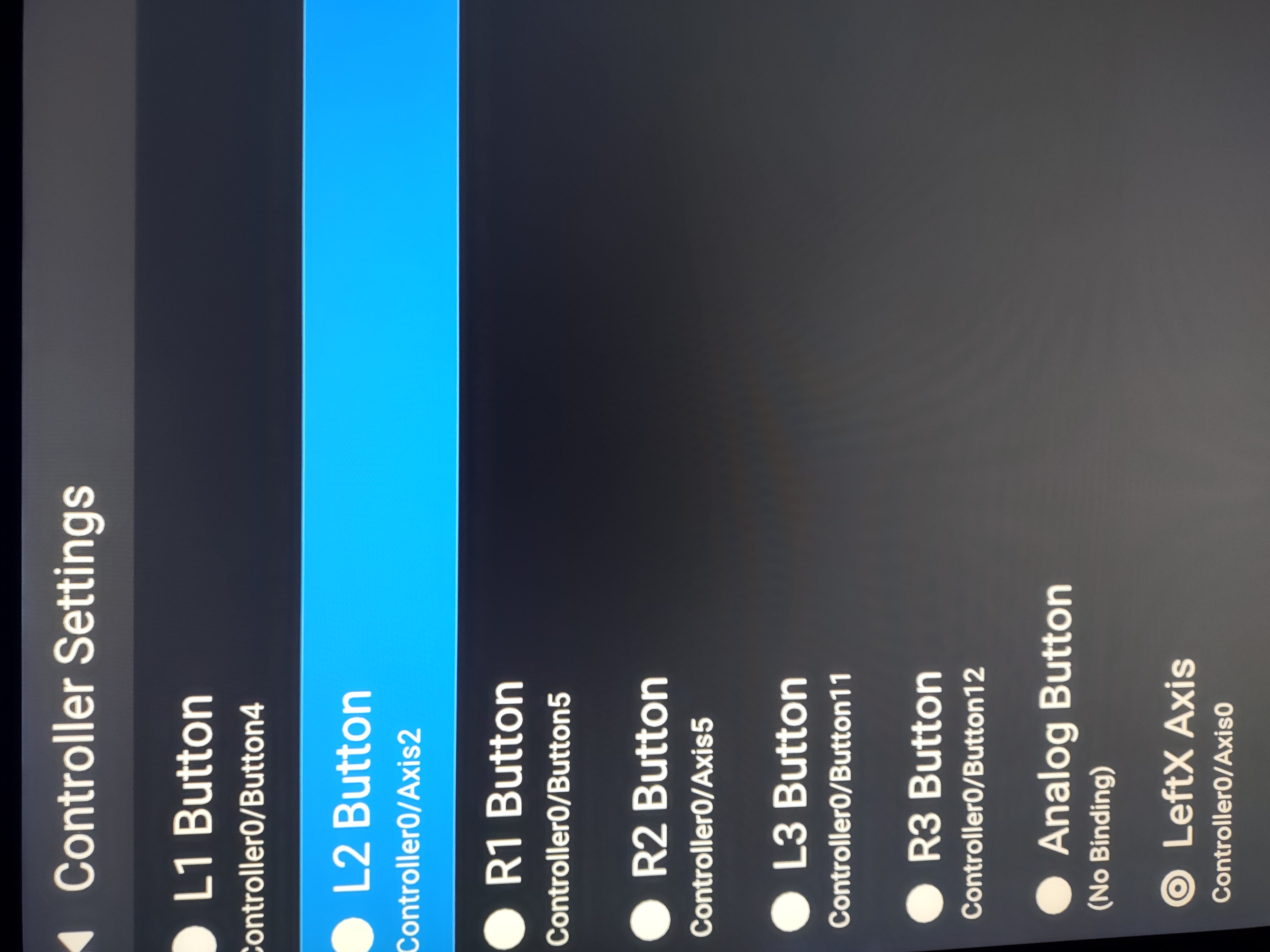 Xbox style controller trigger buttons do not work with Duckstation