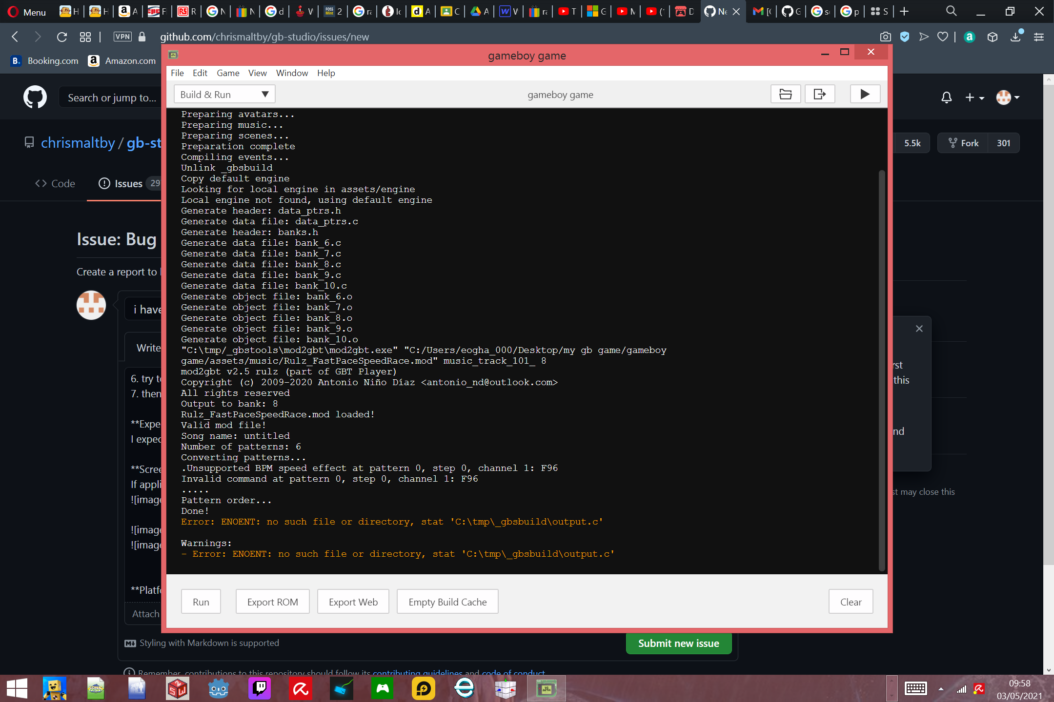 i have a bug · Issue #740 · chrismaltby/gb-studio · GitHub