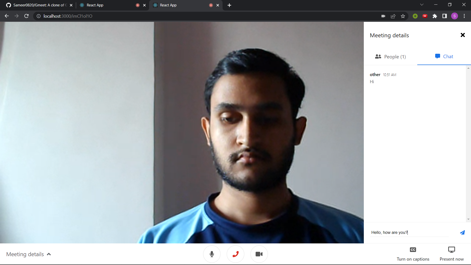 GitHub - Sameer0820/Gmeet: A clone of Google Meet app
