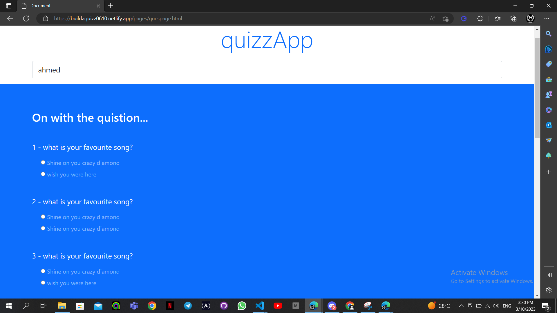 GitHub - ahmedsameh74/buildAquizz: quiz application #app