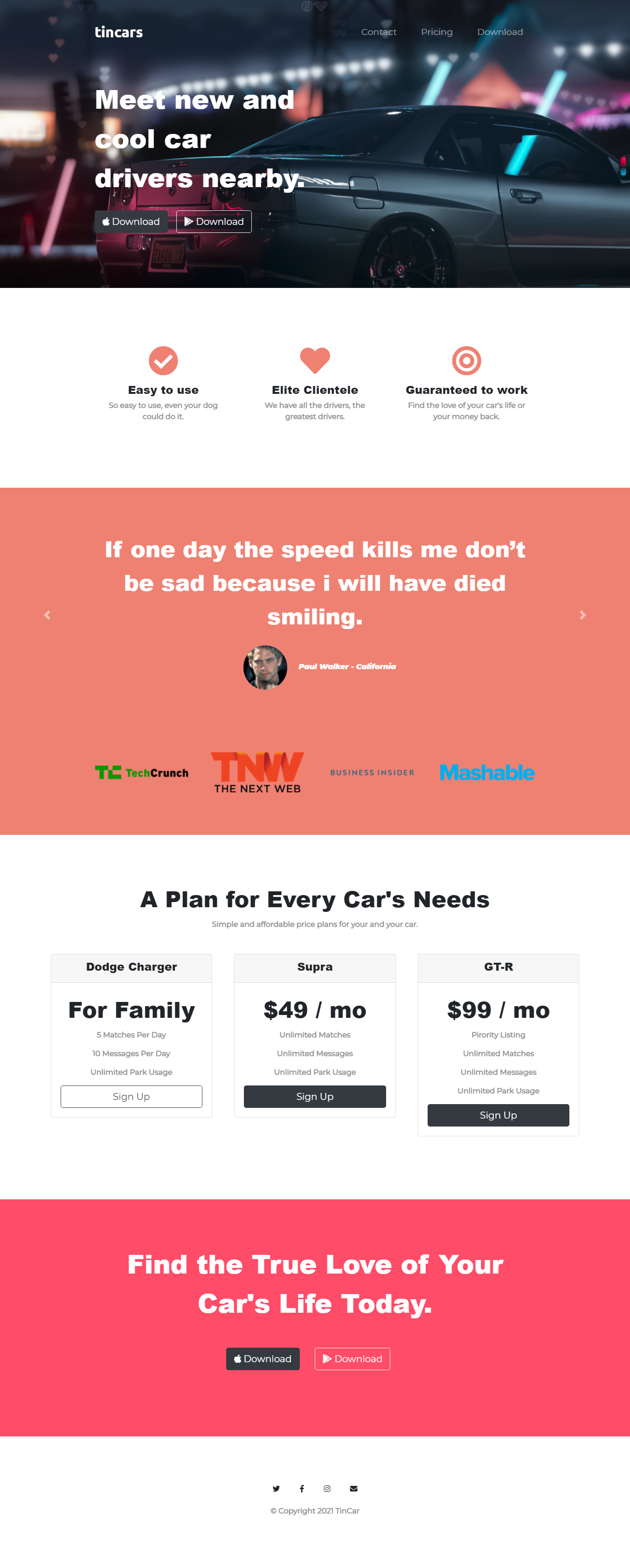 GitHub - mert-t/TinCars: Car website with html, css and bootstrap.