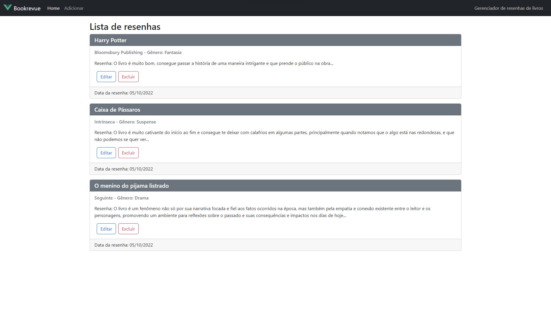 GitHub - llunno/Bookrevue-app: A book review application where users ...