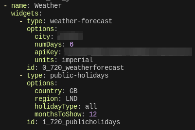 [BUG] Can't get weather forecast or the public holidays widgets to work ...
