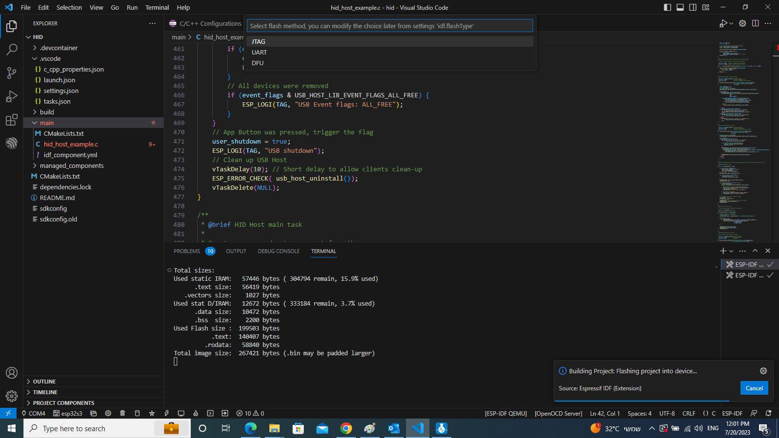 Example for ESP32-S3 as HID Host communicate with HID device (IDFGH ...
