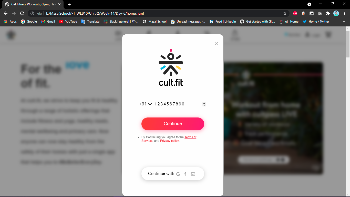 Java Cultfit GitHub - Sharad13/CultFit: It is a collaborative project build by team ...