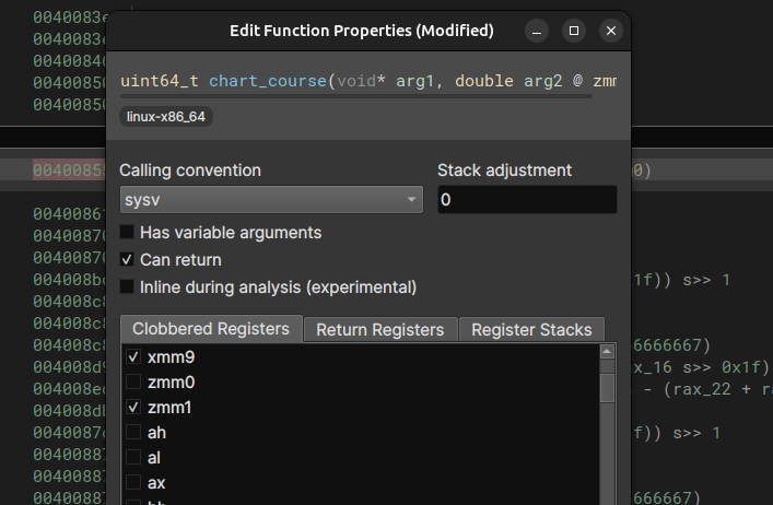 invalid translation from xmm0 to zmm0 breaking decompilation · Issue ...
