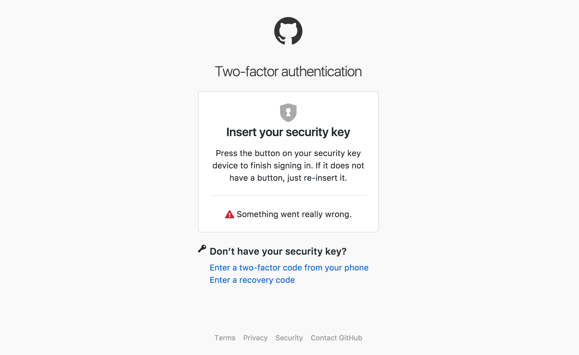 Unable to auth through GitHub login using UTF Security Key · Issue #591 ...