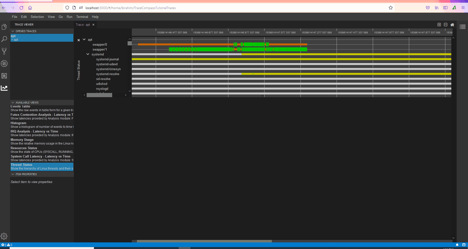 zoom timeline