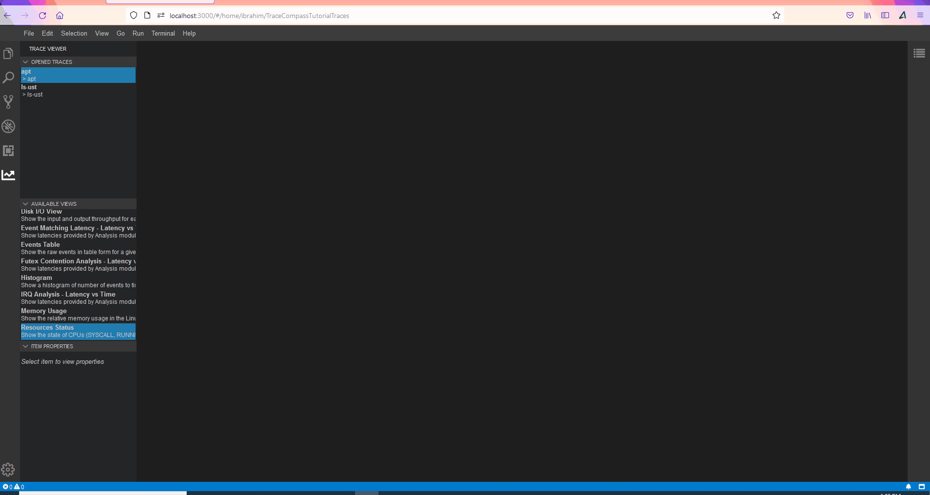 Opening a view that does not exist in the trace · Issue #457 · eclipse ...