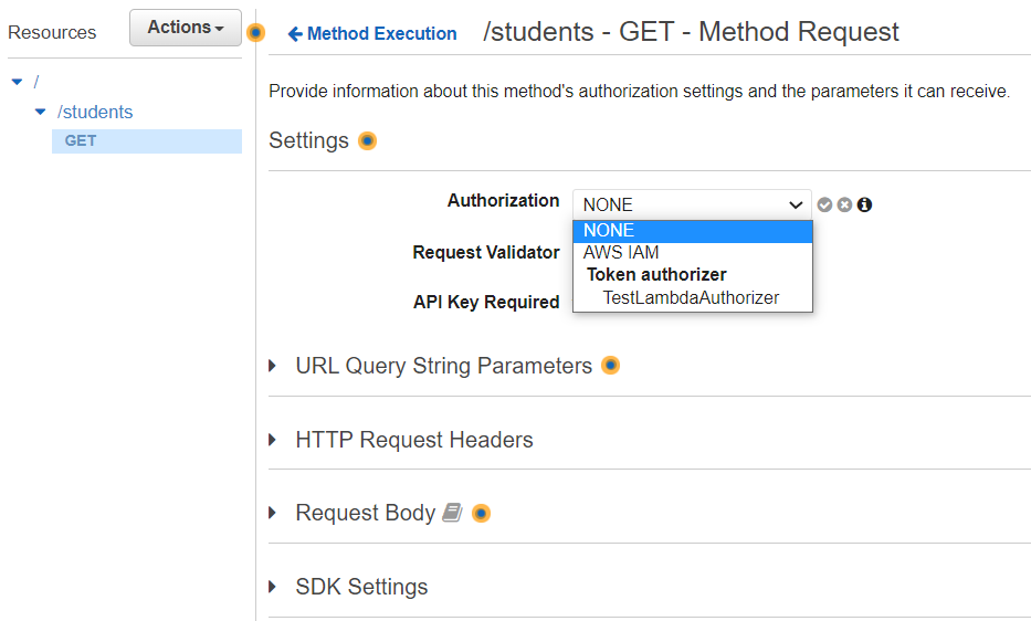 使用Lambda Authorizer保护API Gateway