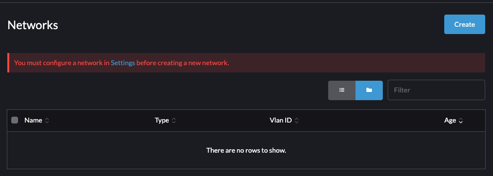 [BUG] Settings link in networks doesn't work · Issue #1102 · harvester ...