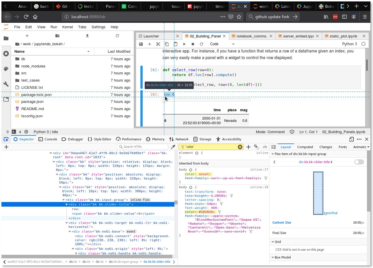 Panel labels do not follow jupyterlab theme · Issue 520 · holoviz