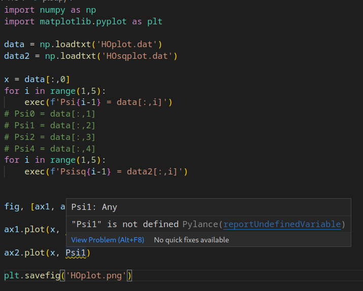 Try to check exec type command for variable defined detection ...