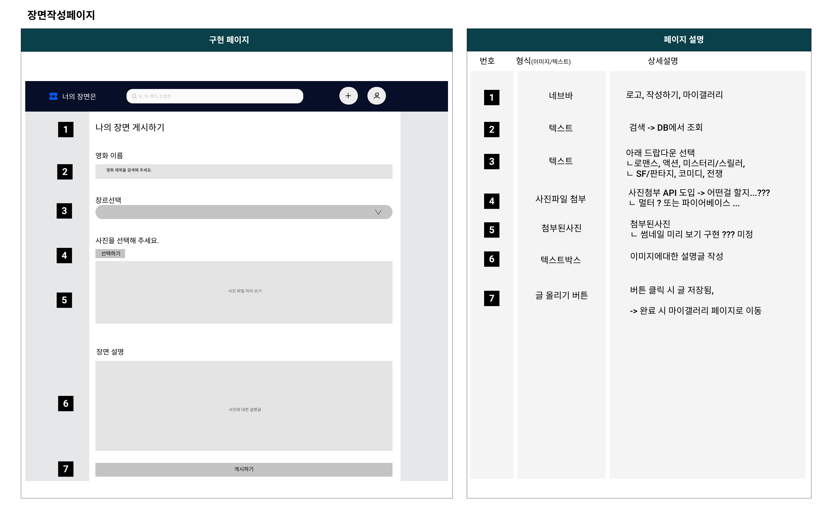 나의 장면(개별 사진) 업로드 페이지 - PC 사이즈