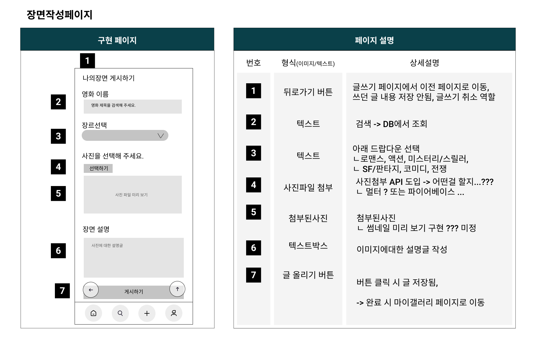 나의 장면(개별 사진) 업로드 페이지  - 스마트폰 사이즈