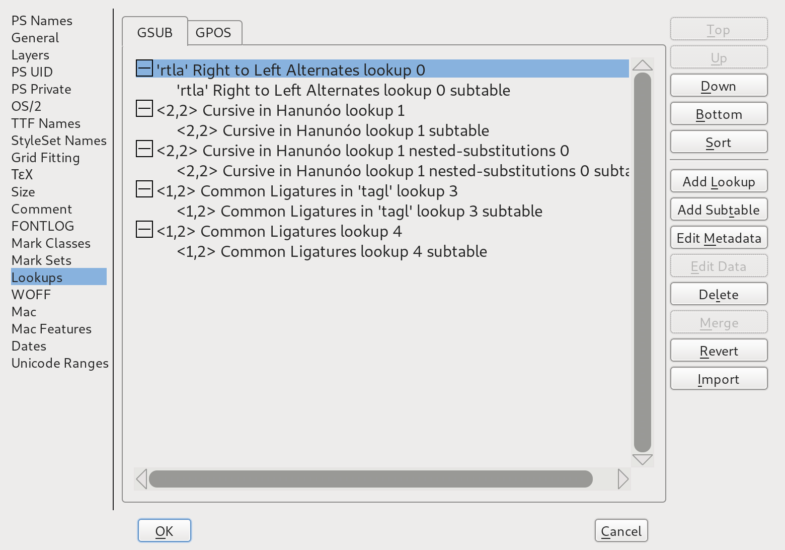 FontForge bricked my font file! `mark` feature disappears when trying ...