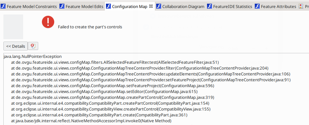 Configuration Map shows errors when opening · Issue #1253 · FeatureIDE ...