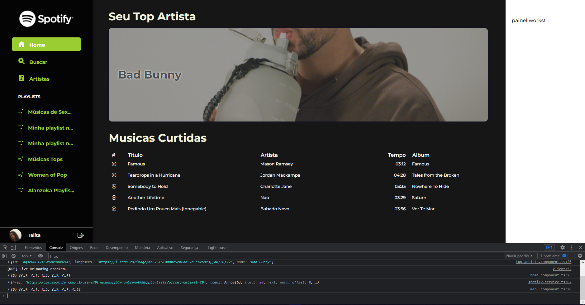 GitHub - TalitaBeneves/Spotify: Projeto finalizado
