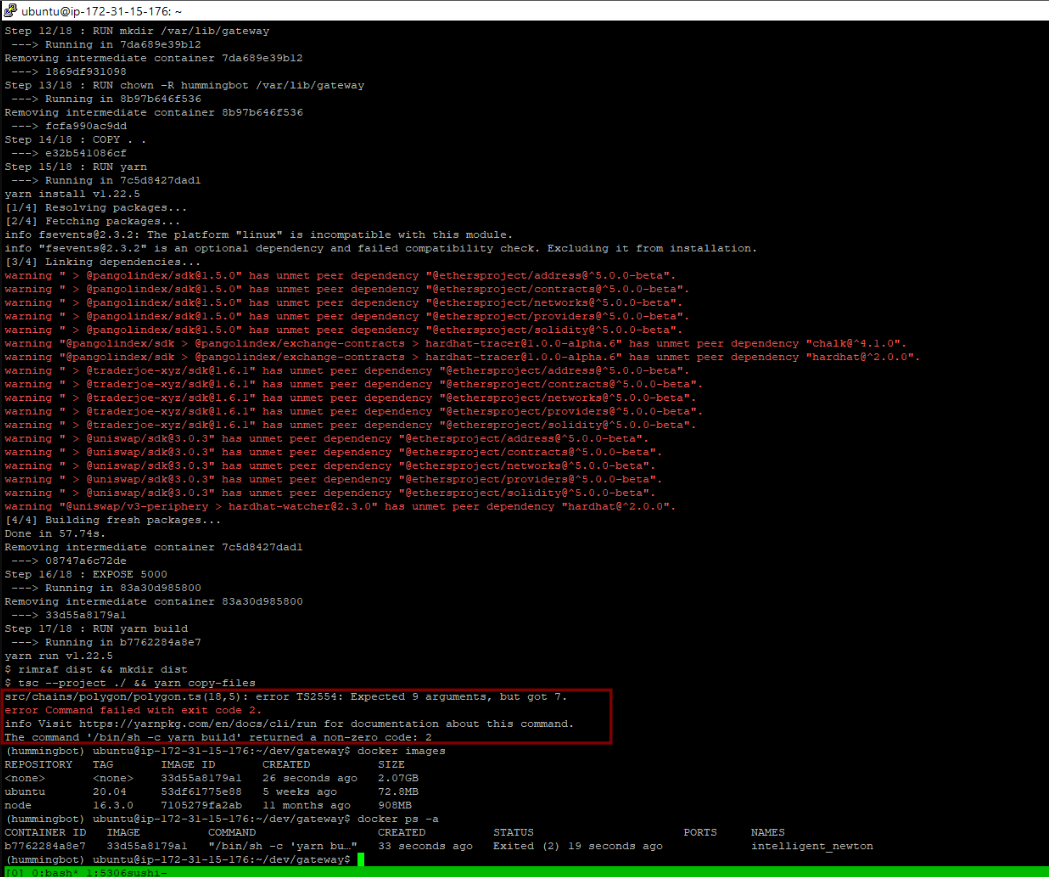 Gateway v2 - Failed to create a docker image of gateway · Issue #5376 ...