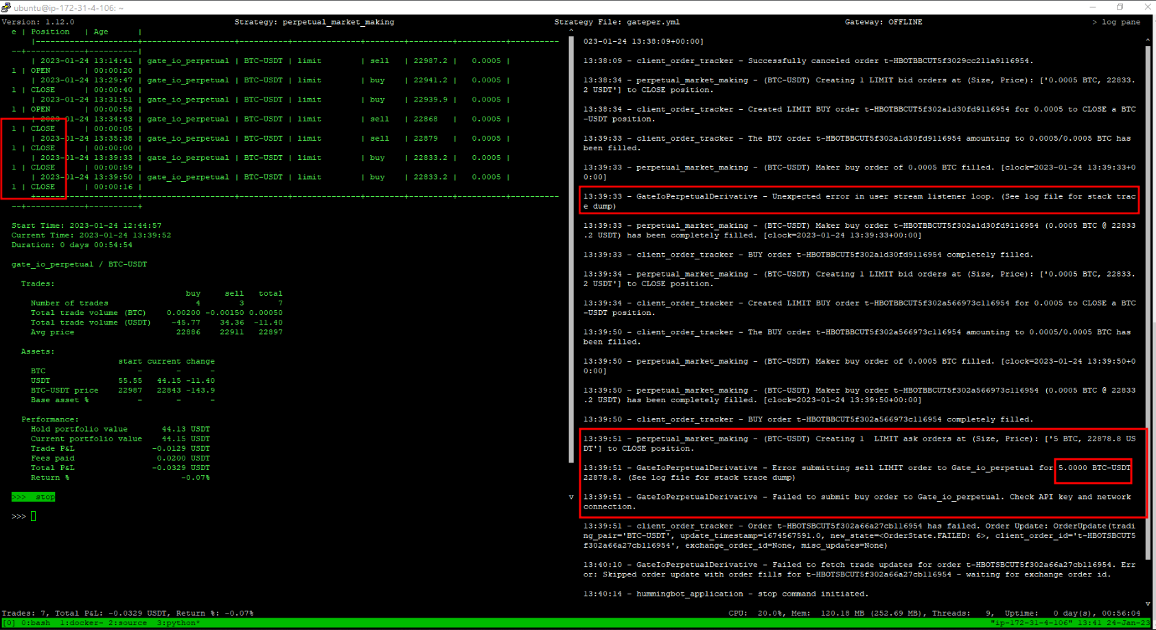 Gate.io perpetual - Delay on retrieving the data of the open position  resulting to the client to recognize the incorrect amount · Issue #6032 ·  hummingbot/hummingbot