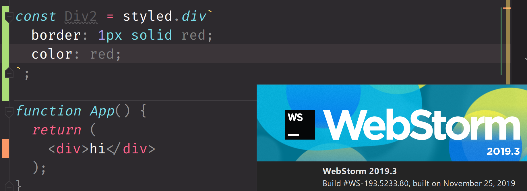 Doesn't work with latest WebStorm · Issue #85 · styled-components ...