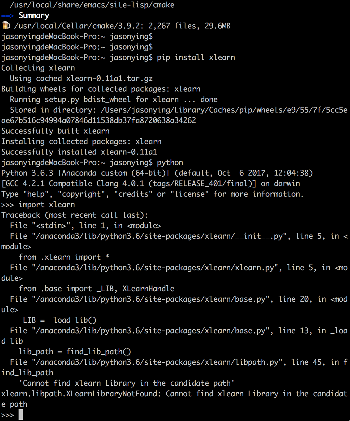 Failed pip install xlearn · Issue 51 · aksnzhy/xlearn · GitHub