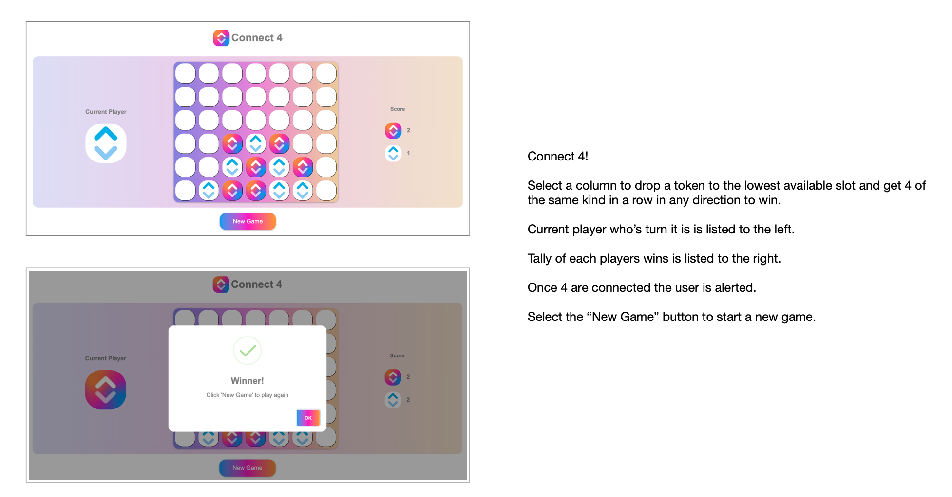 GitHub - cmusson/Connect-4-Game-Lobby: A simple game of Connect 4 built ...