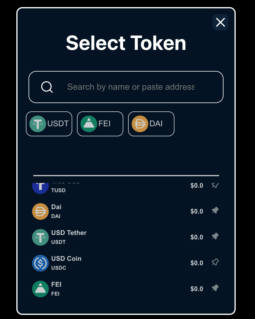 GitHub - cmusson/TokenSelectModal: Token Select Modal