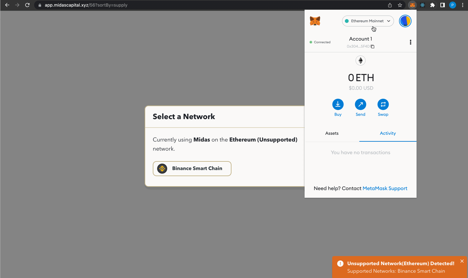 Change Network Loading Hiccup · Issue 125 · MidasProtocol/monorepo